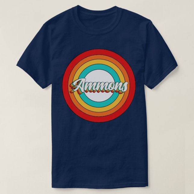 Ammons Name Shirt Vintage Ammons Circle (Design Front)