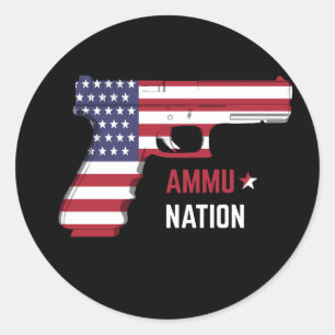 ammunition gun american retro vintage classic round sticker