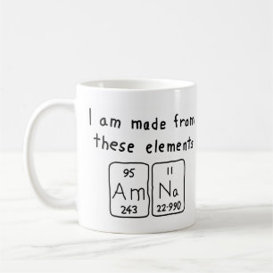 Amna periodic table name mug