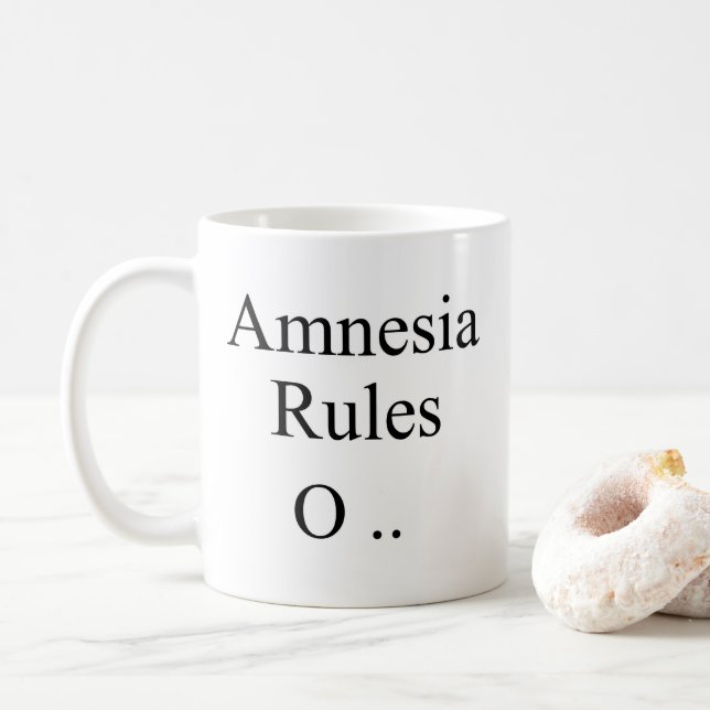 Amnesia Coffee Mug (With Donut)