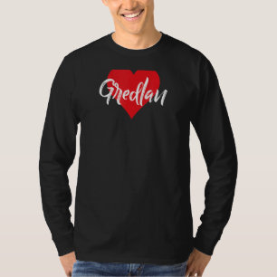 Amo A Gredlan Primer Nombre Yo Corazón T-Shirt