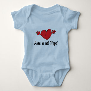 Amo a mi Papa Baby Bodysuit
