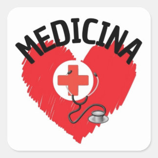Amo Medicina Square Sticker