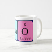 Amo periodic table name mug (Front Right)