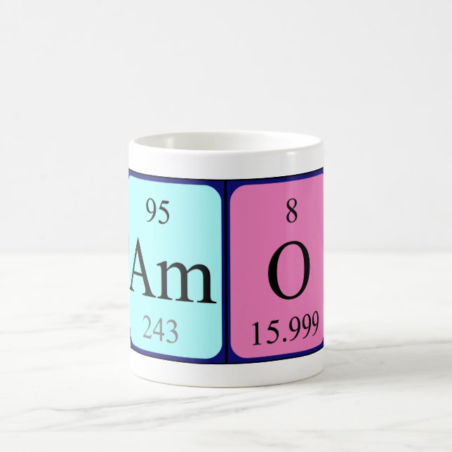 Amo periodic table name mug (Center)