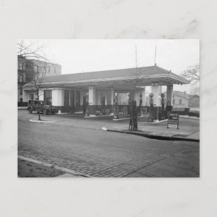 Amoco Gas Station, 1925 Postcard