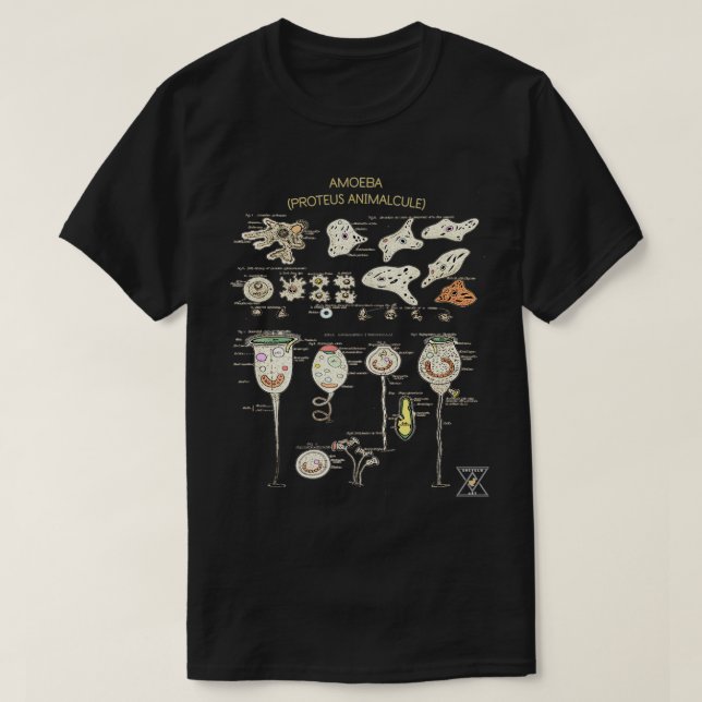 Amoeba Microbiology Science T-Shirt (Design Front)