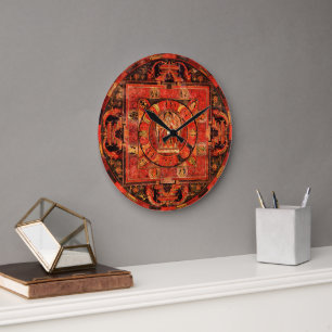 Amogapasha Mandala Wall Clock