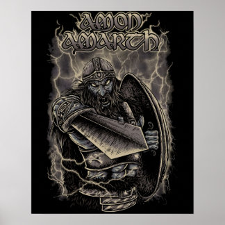 Amon Amarth Retro Fan Design Poster