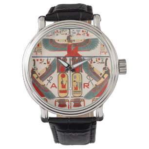 Amon Ra Blessings - Egyptian Pharaoh Hieroglyphics Watch