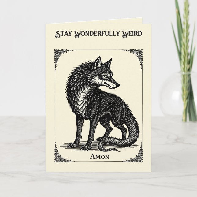 Amon The Watchful Chimera Card (Front)