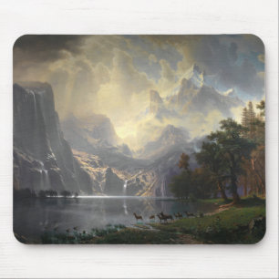Among Sierra Nevada California mountain landscape Mouse Mat