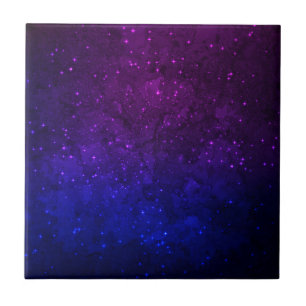 Among Stars in the Blue and Purple Galaxy Tile