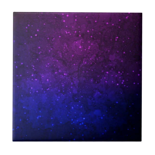 Among Stars in the Blue and Purple Galaxy Tile (Front)