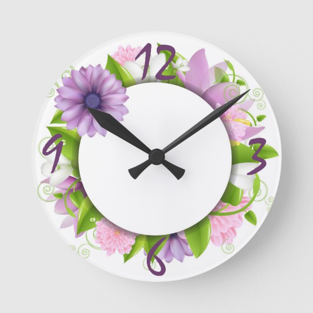 Among the Flowers Clock (Front)
