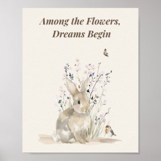 Among the Flowers Dreams Begin Poster