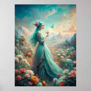 Among the Flowers Poster