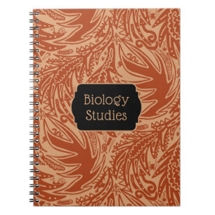 Among the Leaves Biology Studies School Notebook