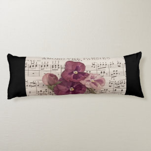 Among The Pansies Body Cushion