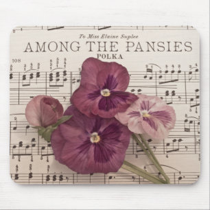 Among The Pansies Mouse Mat