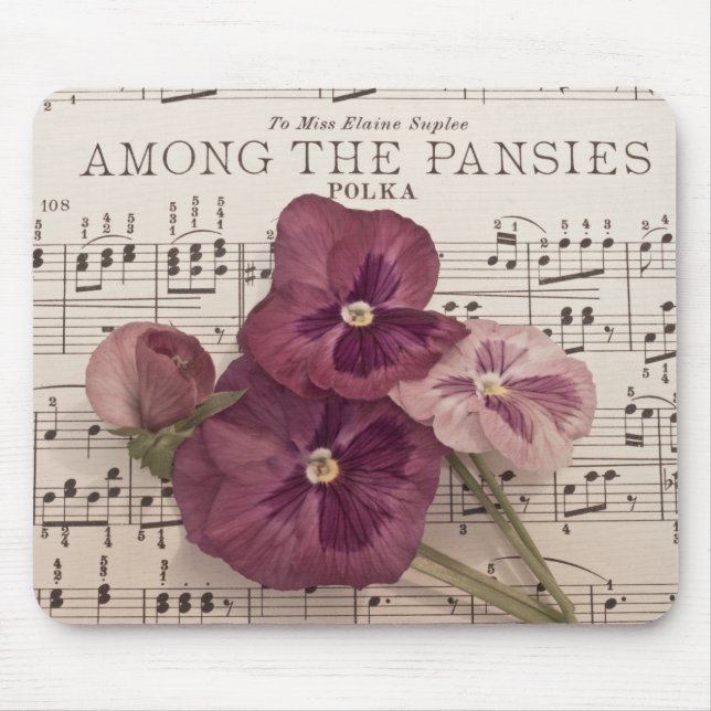 Among The Pansies Mouse Mat (Front)