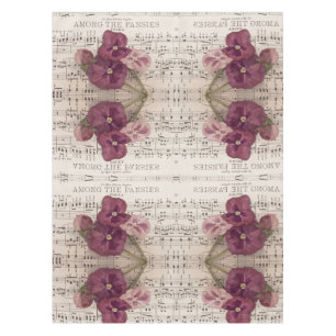 Among The Pansies Tablecloth