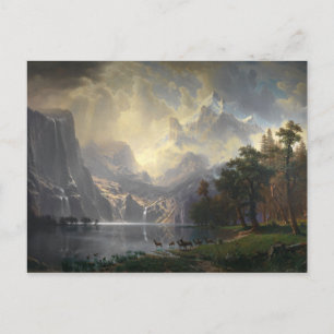 Among The Sierra Nevada By Albert Bierstadt Postcard