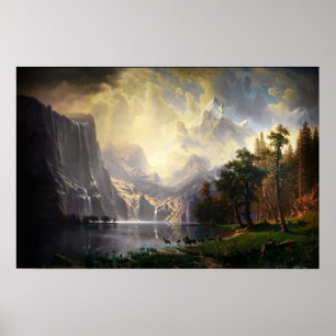 Among the Sierra Nevada by Albert Bierstadt Poster