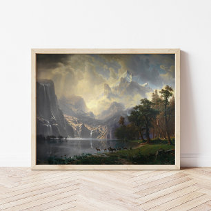 Among the Sierra Nevada, CA   Albert Bierstadt Poster