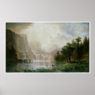 Among the Sierra Nevada Mountains, California Poster