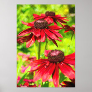 Amongst The Flowers Poster