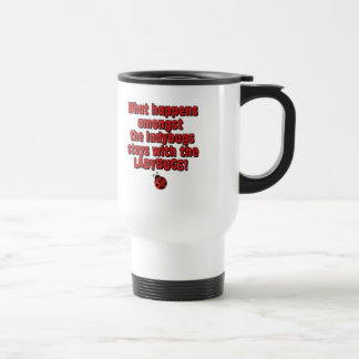 Amongst the ladybugs travel mug