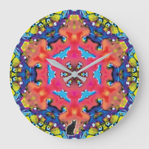 Amonium Kaleidoscope Large Clock