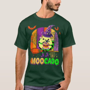 Amoocado Avocado Cow Halloween Witch Funny Farmer T-Shirt