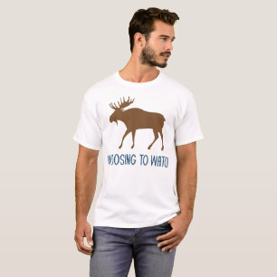 Amoosing To Watch Funny Moose Pun Jokes Humor T-Shirt