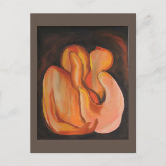 Amor - Abstract by Gene Foltuz Mini Print Postcard