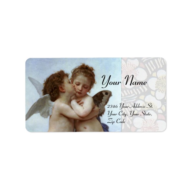 Amor and Psyche as Children Wedding Party Label (Front)