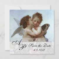Amor and Psyche as Children Wedding Party Monogram