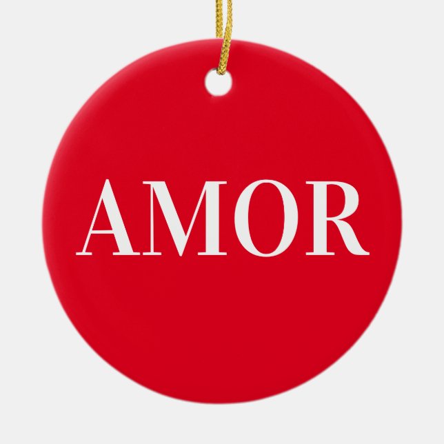 Amor Ceramic Tree Decoration (Front)