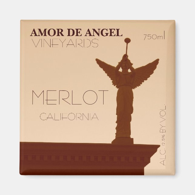 Amor de Angel Vineyards Magnet. Magnet (Front)