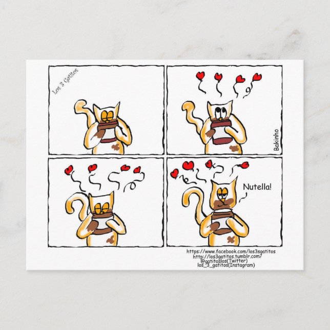 Amor é Nutella Postcard (Front)