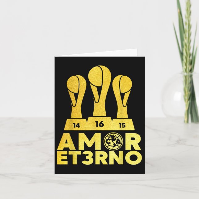 Amor Et3rno America Tricampeon  Card (Front)
