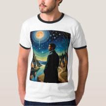 Amor Fati Cosmic Night Reflection T-Shirt