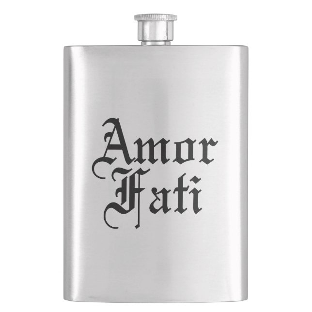 Amor Fati Hip Flask (Front)