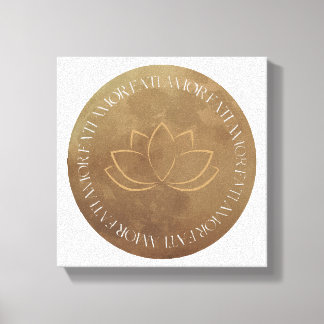 Amor Fati Lotus – Embrace Your Fate Canvas Print