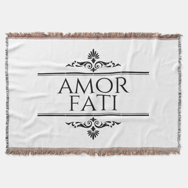 Amor Fati Throw Blanket (Front)
