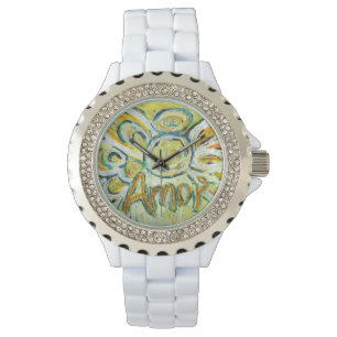 Amor Inspirational Guardian Angel Love Wrist Watch