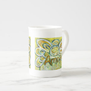 Amor (Love) Angel Word Bone China Mug