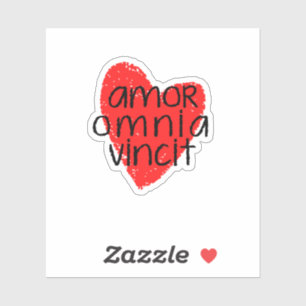 Amor Omnia Vincit (Love Conquers All) Sticker
