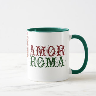 Amor Roma With Green Lace Mug
